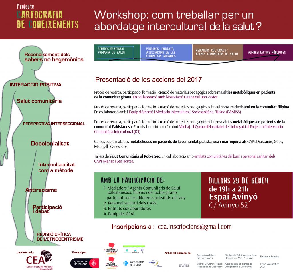 Workshop:com treballar per un abordatge intercultural de la salut ?